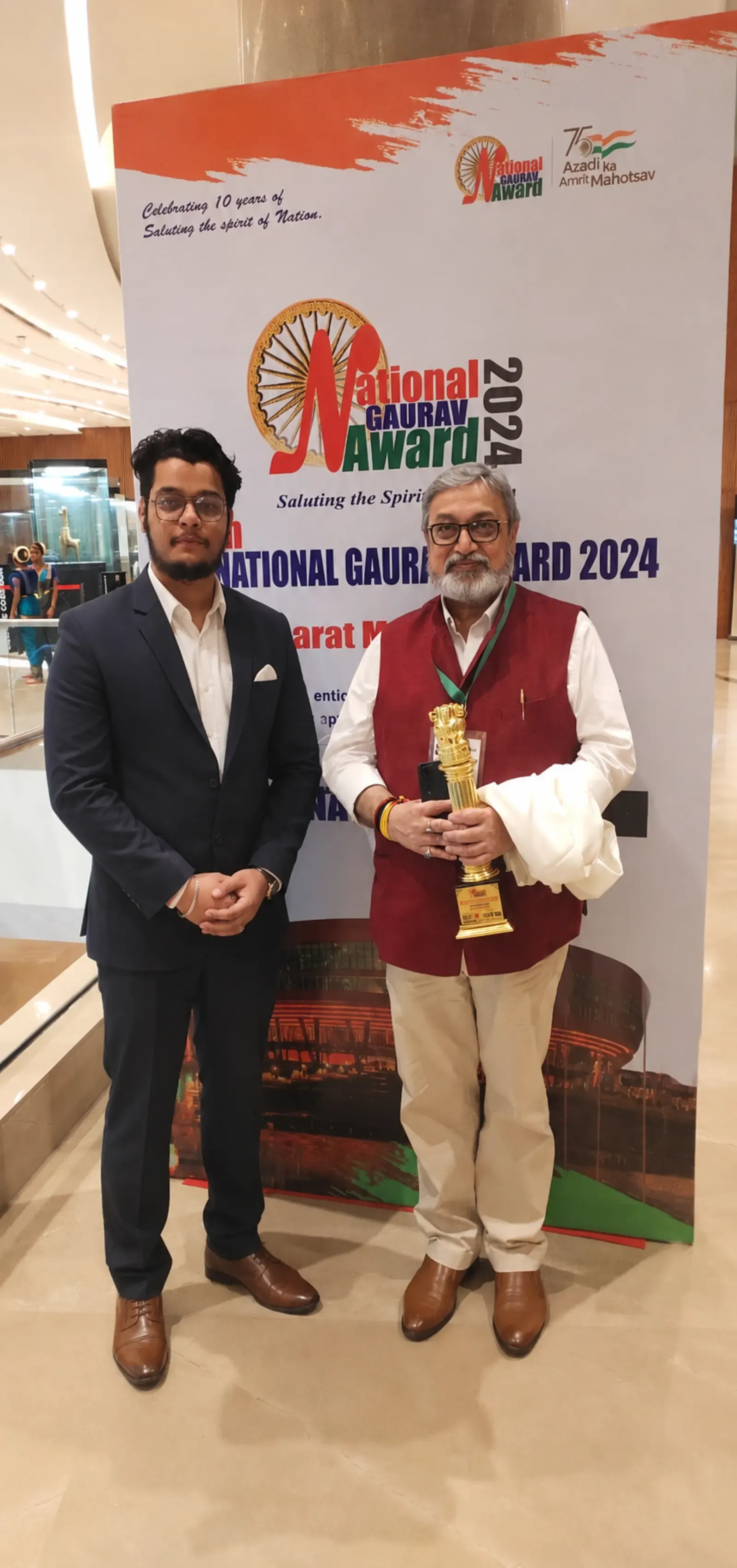 National Award Ceremony — Dr. Sanjeev Khanna, 2020 — Manav Kumar, Cyber Security Expert