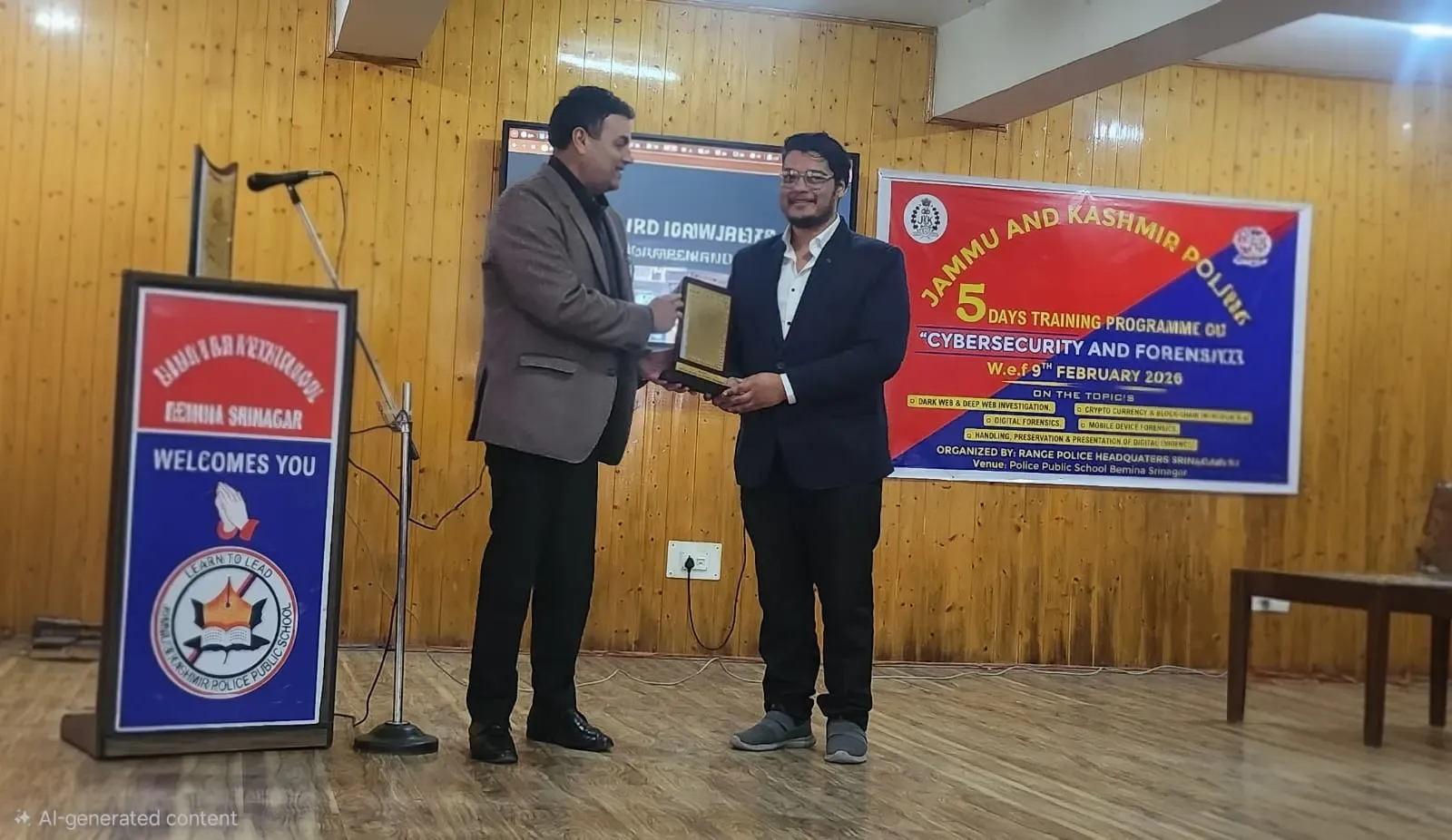 Award — J&K Police, 2026 — Manav Kumar, Cyber Security Expert